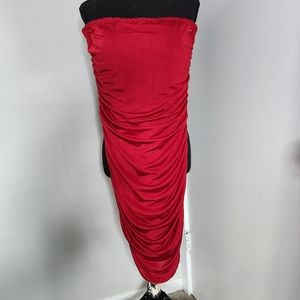 Red cocktail dress